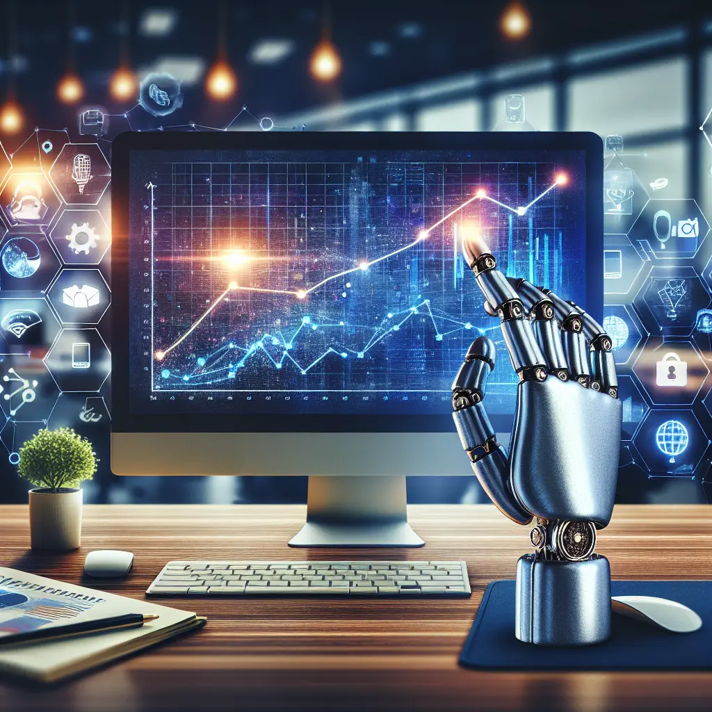 Representation of AI's Impact on Digital Marketing