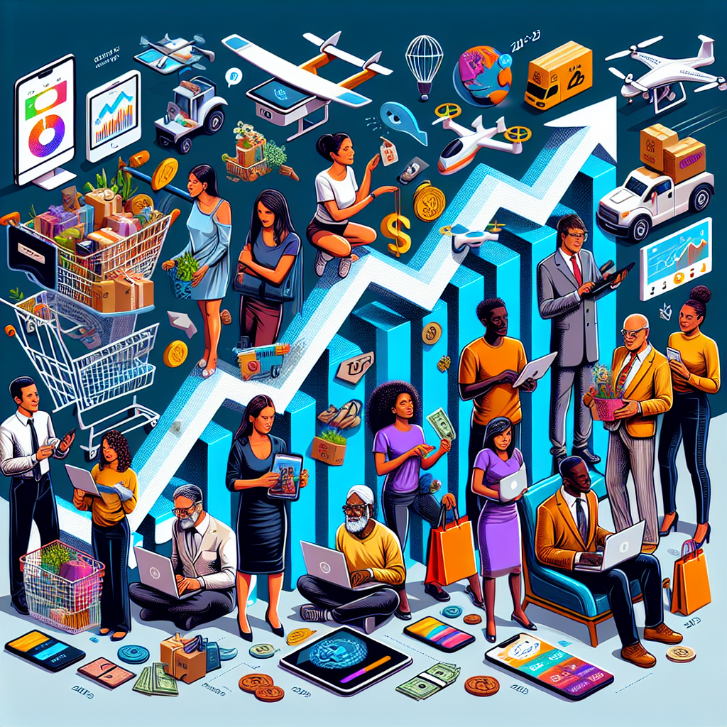 Representación de Perspectiva del mercado mundial de comercio electrónico 2024-2033: tendencias de crecimiento, valor de mercado y factores clave impulsadores